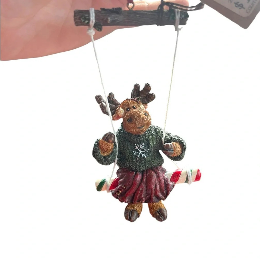 Matilda Mooselswing-Boyds Bears Moose Christmas Holiday Ornament 1st edition